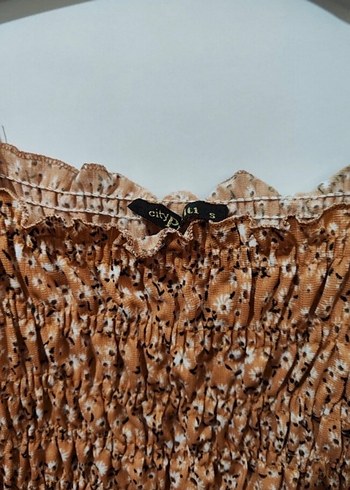 Kahverengi Straplez Mini Bluz - Görsel 5