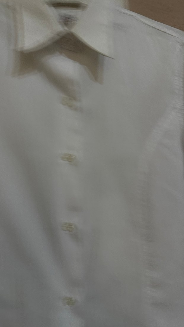 Düğmeli Beyaz Klasik Kadın Gömlek - Görsel 3