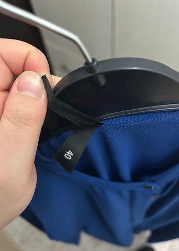 Defacto Düğmeli Uzun Mavi Tunik - Görsel 4