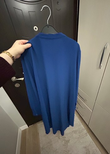 Defacto Düğmeli Uzun Mavi Tunik - Görsel 2