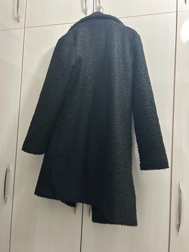 Siyah Midi Kadın Kaban - Görsel 2