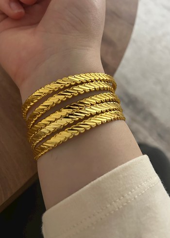 Altın Renkli Burma Bilezik - Görsel 2