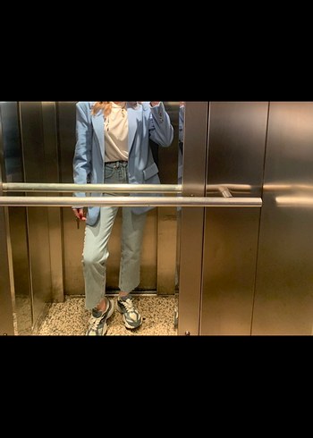 Bebe mavisi bershka blazer - Görsel 2