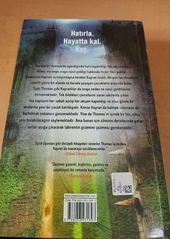 Labirent Ölümcül Kaçış - James Dashner - Görsel 2
