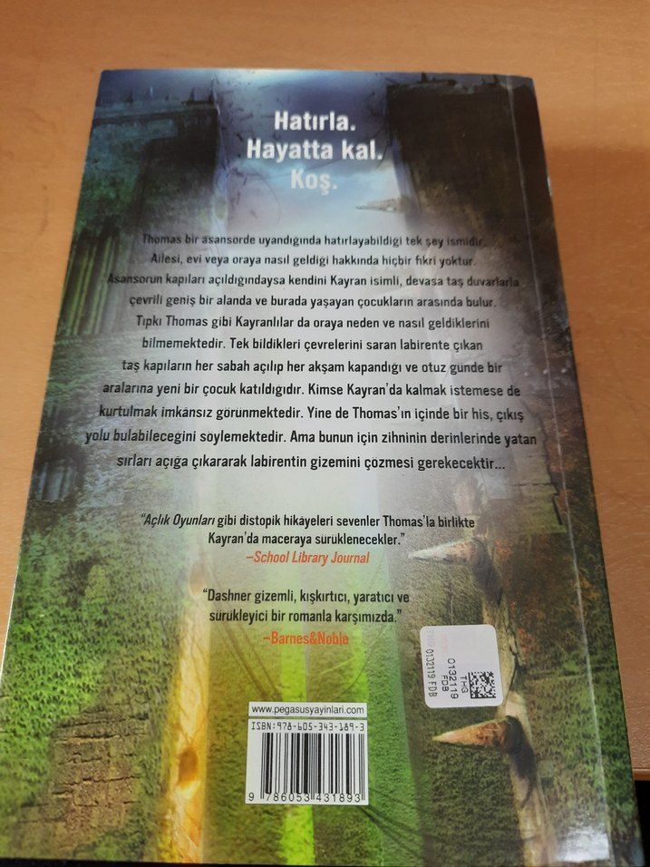 Labirent Ölümcül Kaçış - James Dashner - Görsel 2