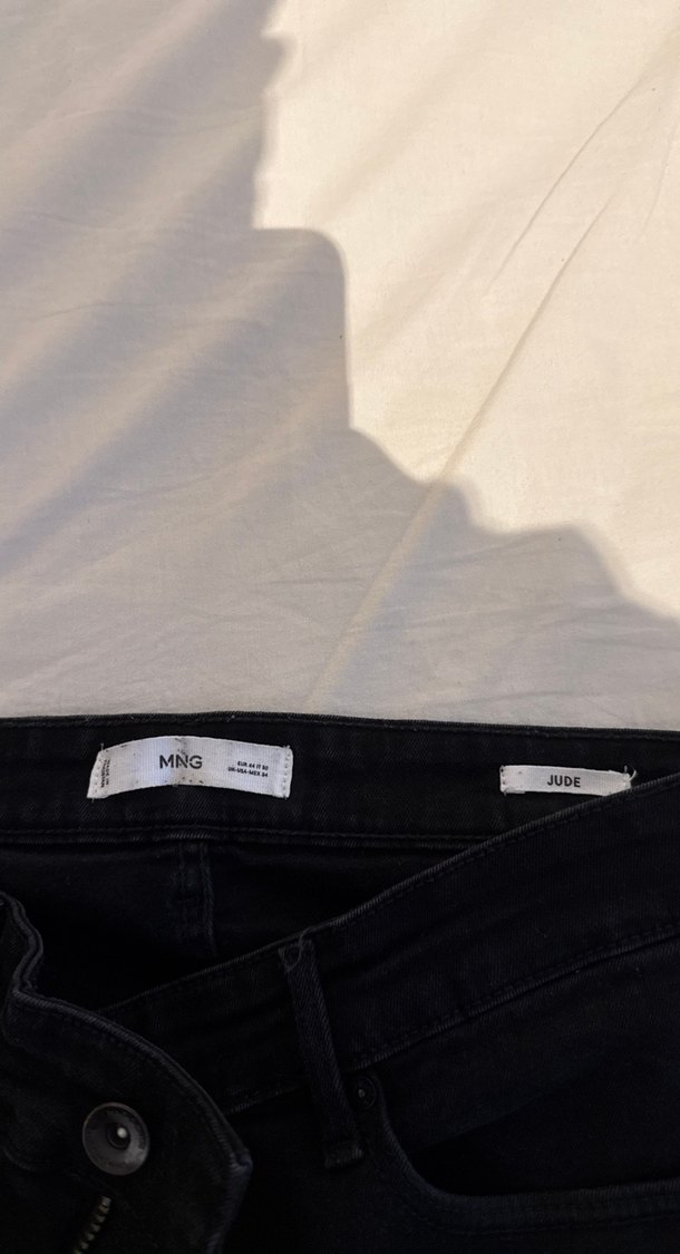 Erkek Siyah Slim Fit Denim Pantolon - Görsel 2