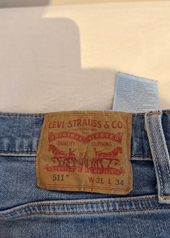 Erkek Mavi Rahat Kesim Denim Pantolon - Görsel 3