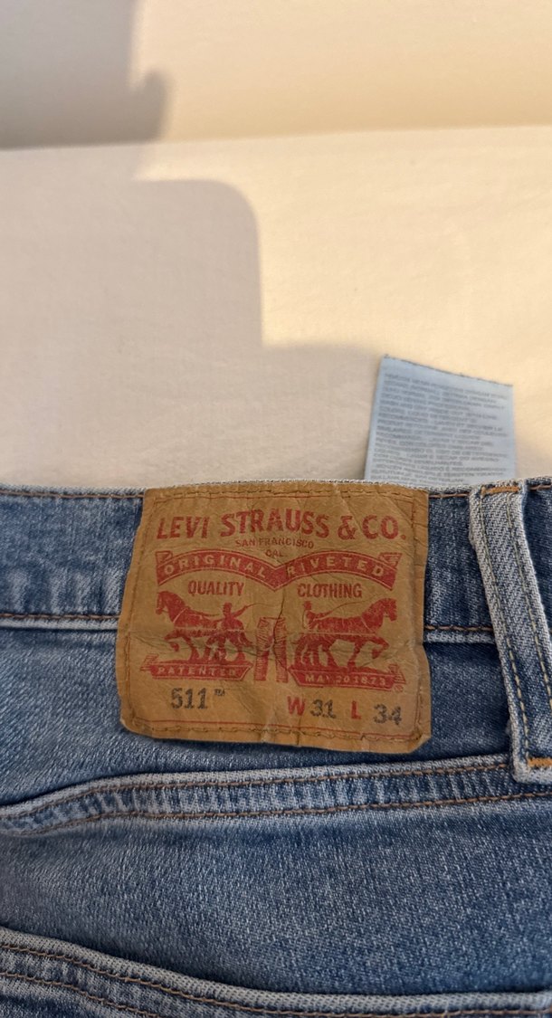 Erkek Mavi Rahat Kesim Denim Pantolon - Görsel 3