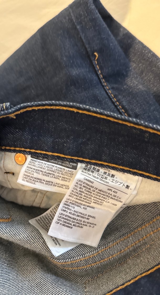 Erkek Lacivert Denim Pantolon - Görsel 4