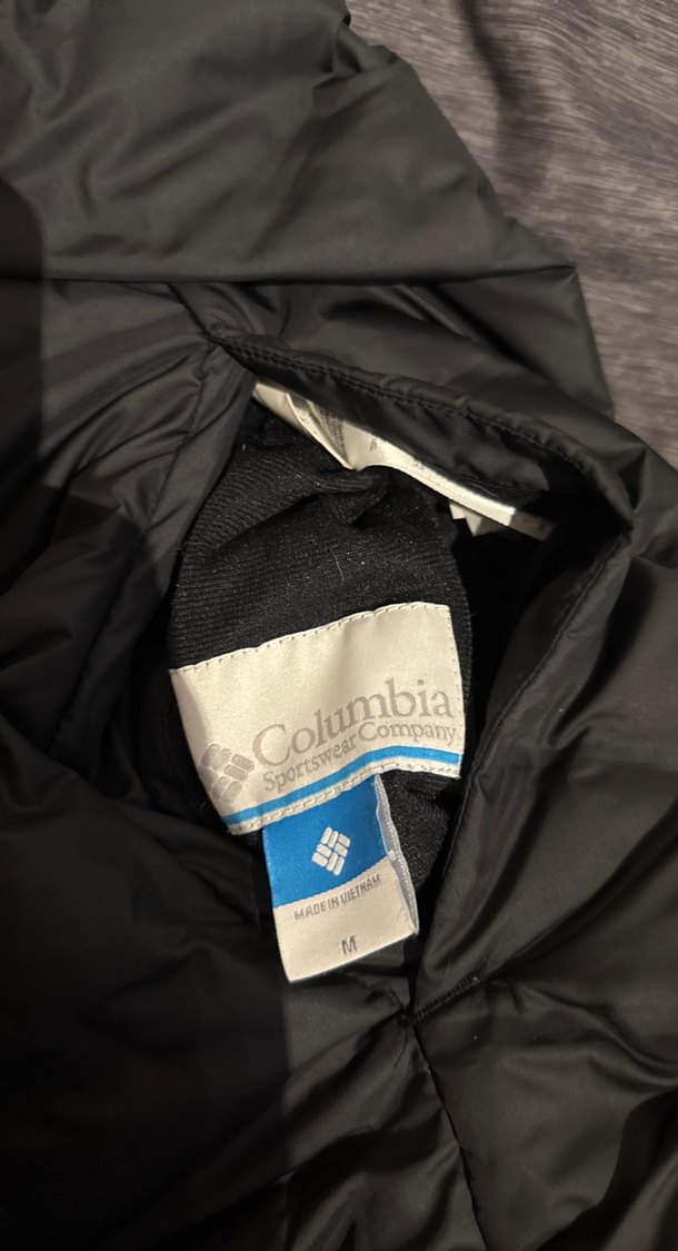 Columbia çift taraflı siyah ve gri Kapüşonlu Erkek Mont - Görsel 2
