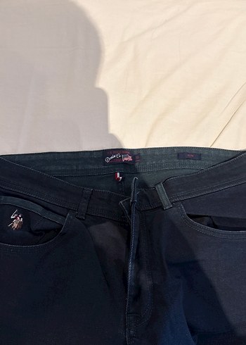 Erkek Lacivert dar Kesim Midi Kot Pantolon - Görsel 2