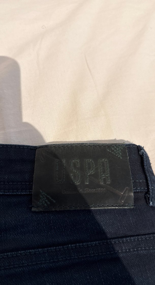 Erkek Lacivert dar Kesim Midi Kot Pantolon - Görsel 4