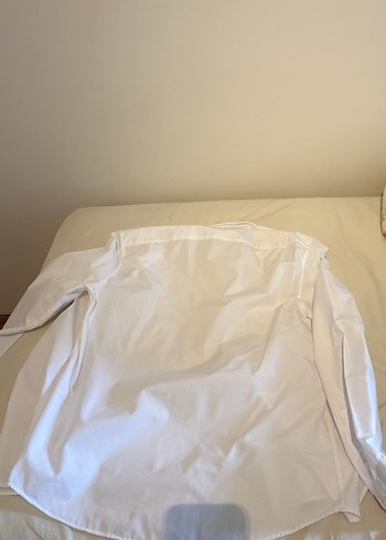 Beyaz Uzun Kollu Minimalist Erkek Gömlek - Görsel 2