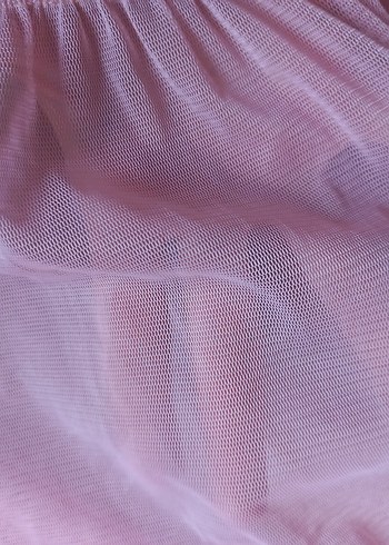 Pembe Piliseli Kadın Tül Pantolon - Görsel 2