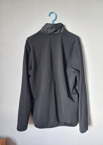 Siyah Fermuarlı Yüksek Yakalı Erkek Eşofman üstü - Görsel 3