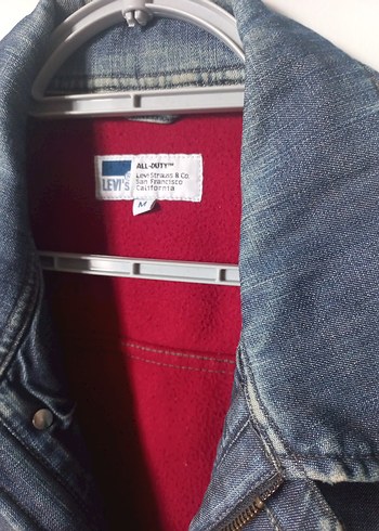 İçi polar vintage kot mont - Görsel 2