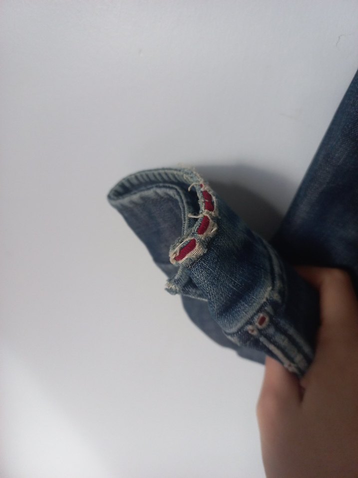 İçi polar vintage kot mont - Görsel 5