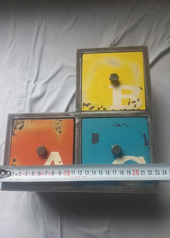 Retro Vintage mdf dekor çekmece - Görsel 4