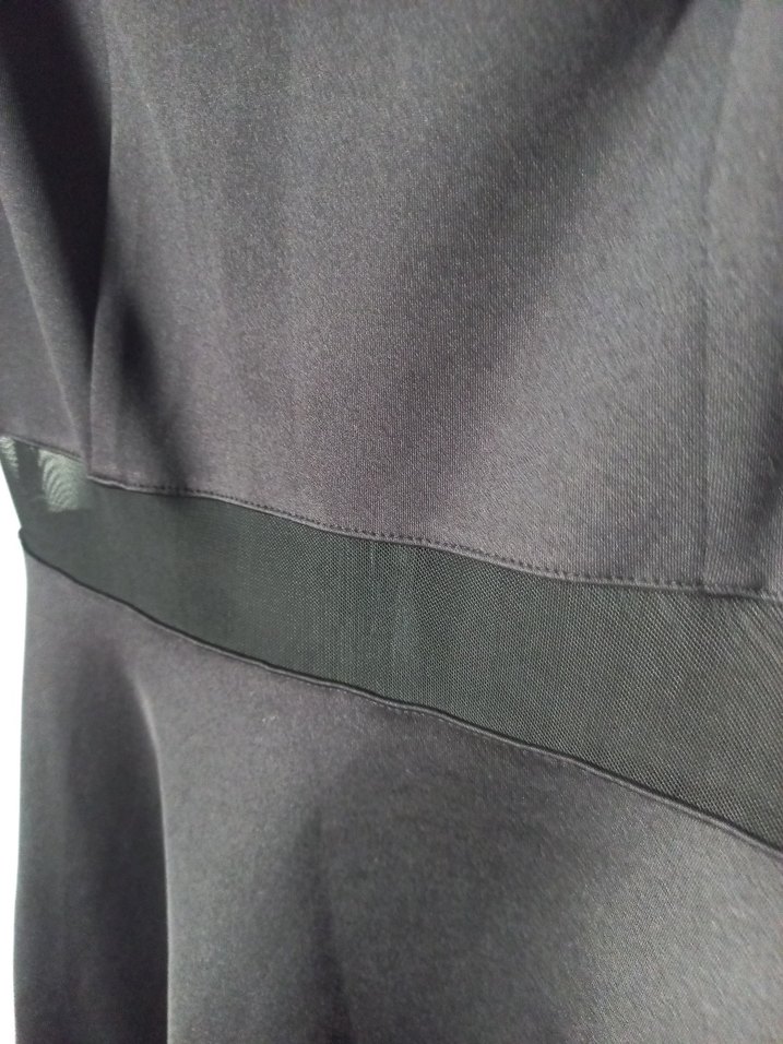 Siyah Midi Omuzu Açık Kadın Elbise - Görsel 4