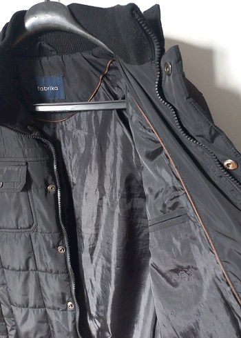 Düğmeli Siyah Erkek Fabrika Mont - Görsel 2