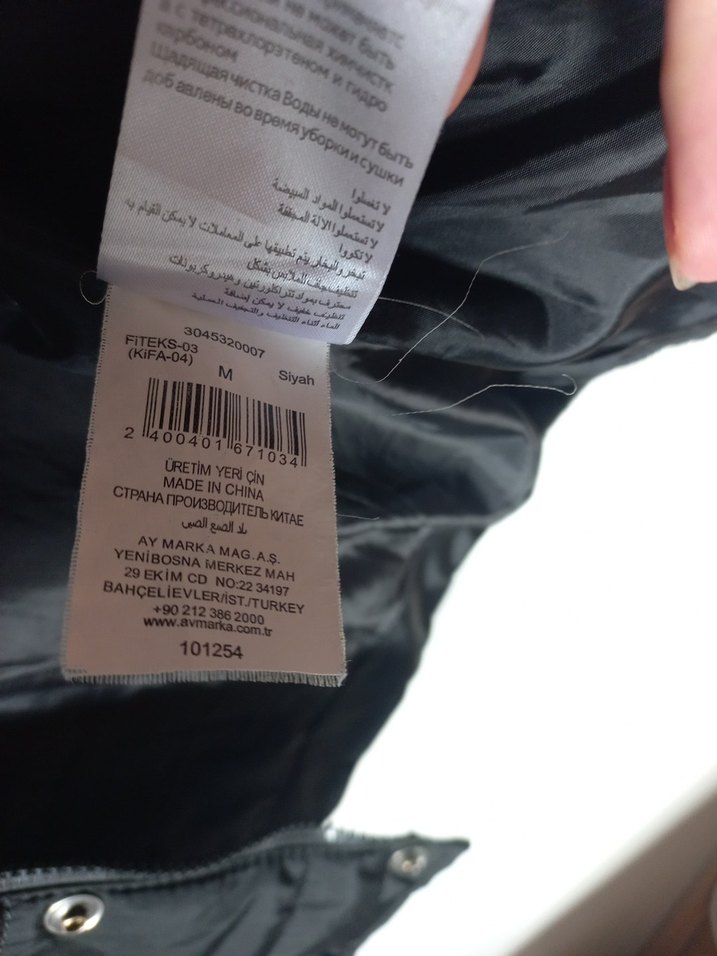 Düğmeli Siyah Erkek Fabrika Mont - Görsel 3