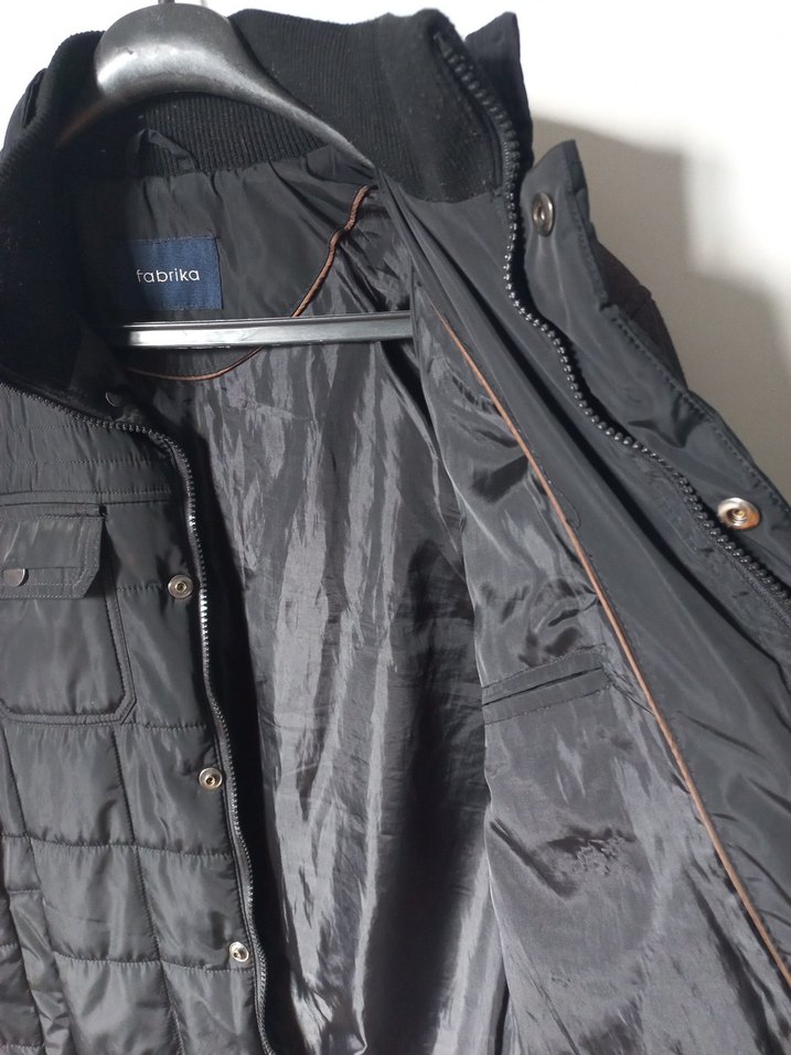 Düğmeli Siyah Erkek Fabrika Mont - Görsel 2