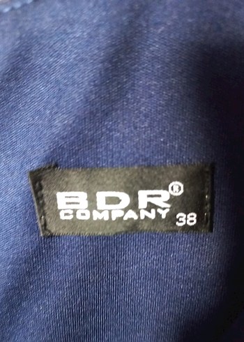 Lacivert Drapeli Uzun Kollu Kadın Elbise - Görsel 3