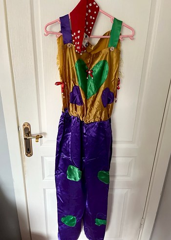 Renkli Askılı Kadın Tulum - Görsel 4