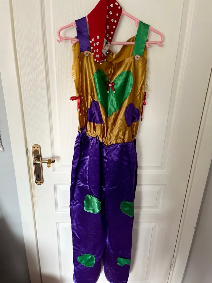 Renkli Askılı Kadın Tulum - Görsel 4