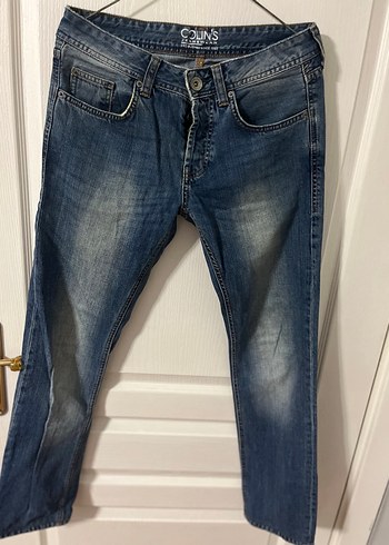 Erkek Mavi Denim Bol Kesim Kot Pantolon - Görsel 3