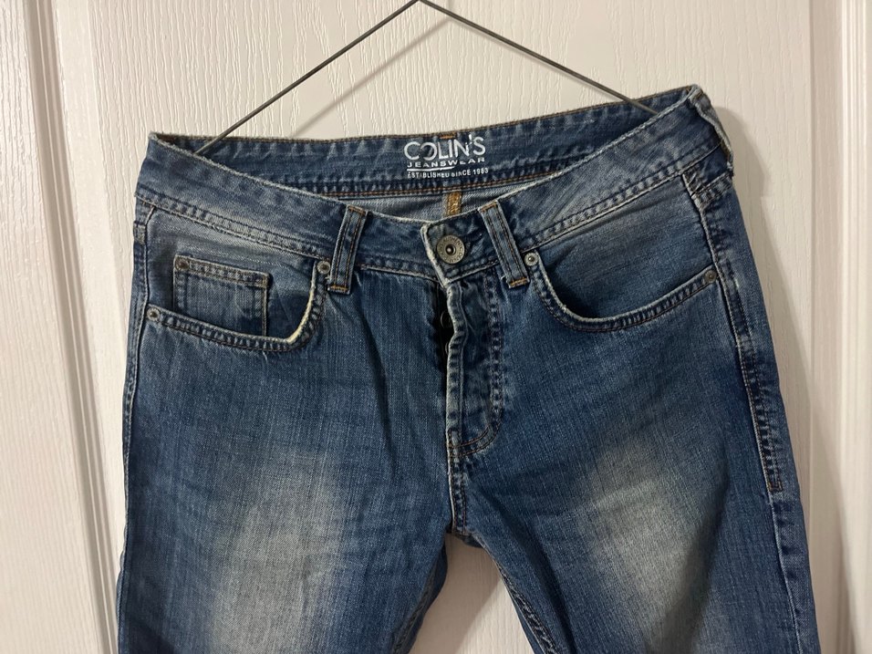 Erkek Mavi Denim Bol Kesim Kot Pantolon - Görsel 2