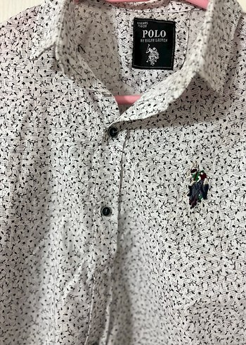 Erkek Çocuk Uzun Kollu Polo Baskılı Gömlek - Görsel 5