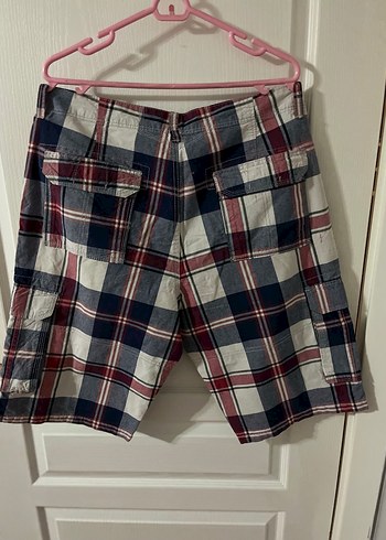 Erkek Çok Renkli Ekose Kısa Rahat Şort - Görsel 8