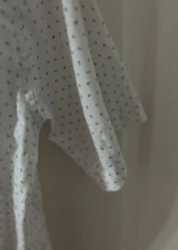 Gri Desenli Beyaz Erkek Kısa Kollu Gömlek - Görsel 7