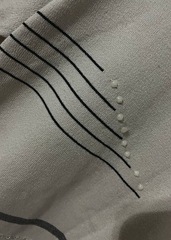 Gri Triko Uzun Kollu Kadın Kazak - Görsel 2