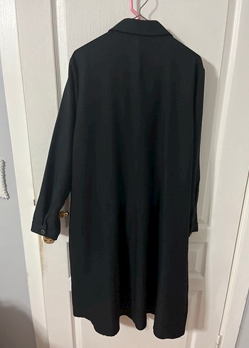 Düğmeli Siyah Kadın Uzun TUNİK - Görsel 7