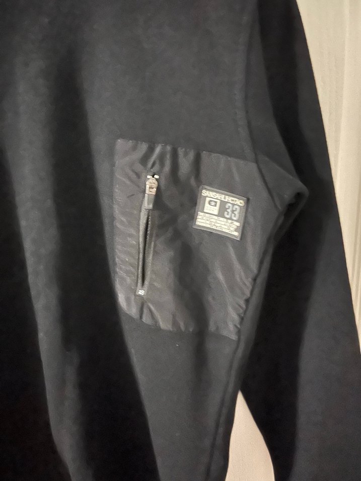 Siyah Fermuarlı Erkek Sweatshirt - Görsel 3