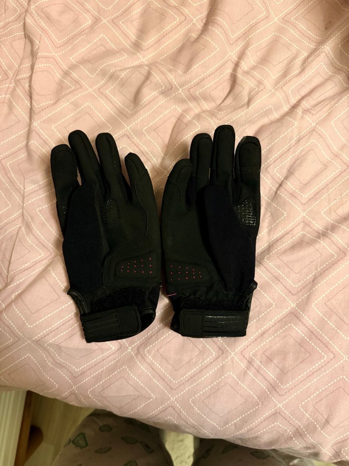 Punk Tarzı Pembe Biker Eldivenleri - Görsel 2