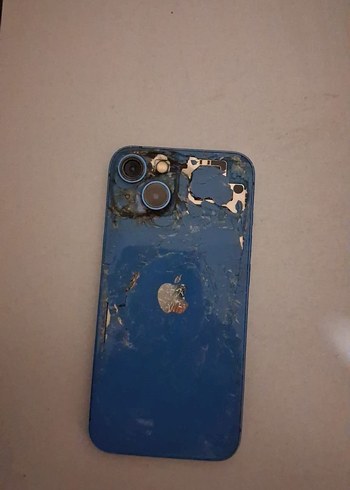 Çok Renkli iPhone Ekranlı Koyu Telefon - Görsel 3