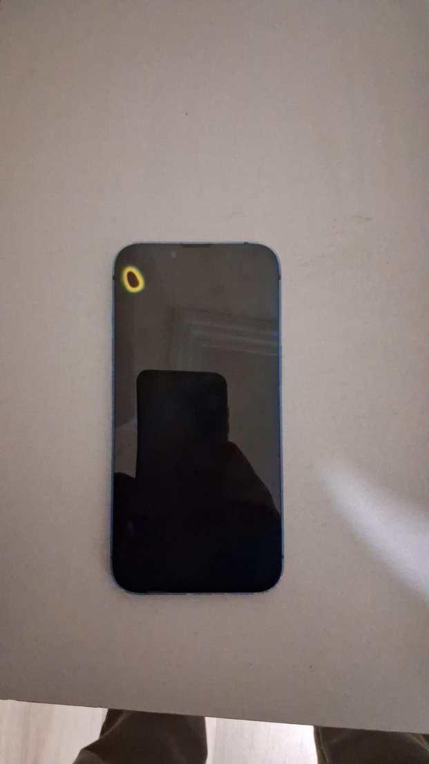 Çok Renkli iPhone Ekranlı Koyu Telefon - Görsel 4