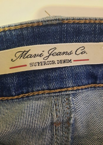 Kadın Mavi Denim Normal Kesim Jean - Görsel 3