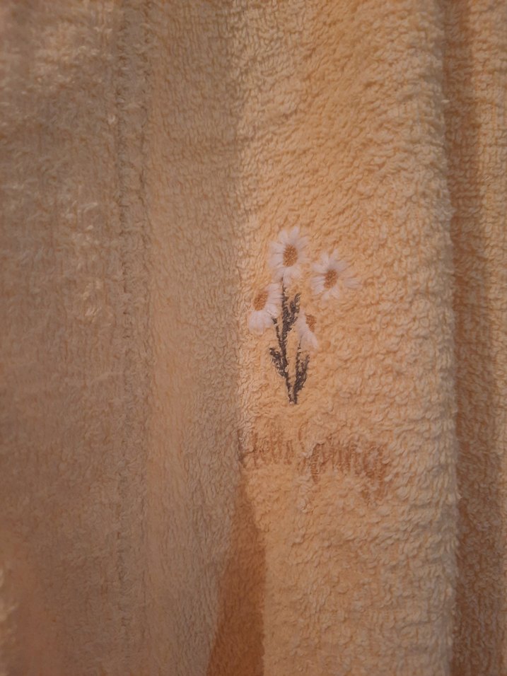 Sarı Bohem Tarzı Bornoz pamuklu - Görsel 2