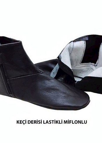 Siyah Keci Derisi Miflonlu Corap Mest