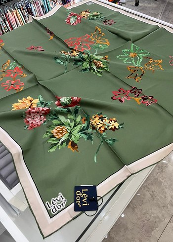 Levi dor Çiçek Desenli Bohem Kadın eşarp - Görsel 5