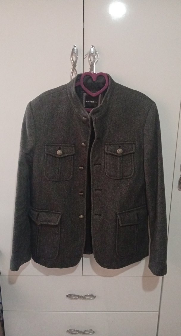 Gri Erkek Koton Street Style Rozeti - Görsel 2