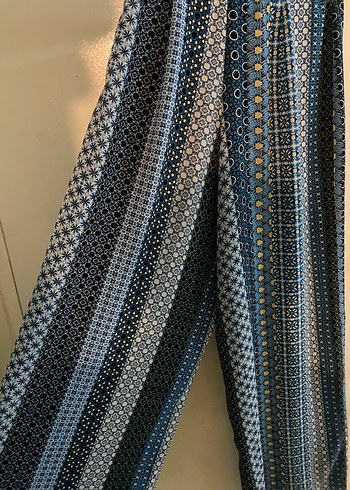 Kadın Mavi Bohem Uzun Pilili Etek - Görsel 2