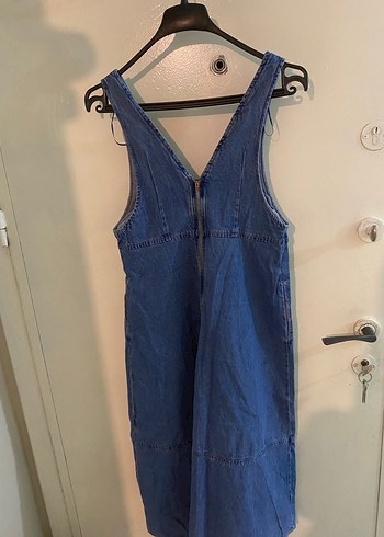 Kadın Lacivert Kot elbise - Görsel 2