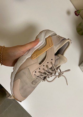 Bej Kadın Bağcıklı Dolgu Topuk Spor Ayakkabı - Görsel 3