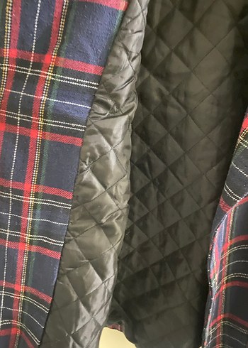 Düğmeli Ekose Midi Kadın Kaban - Görsel 3