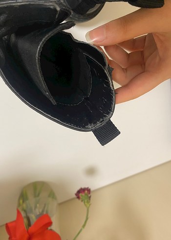 Siyah Deri Stiletto Topuklu Gotik Botlar - Görsel 4